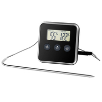 Digital Kitchen Timer Thermometer for Home Use Instant Read Magnetic Stainless Food Gauge Cooking Supply Temperature