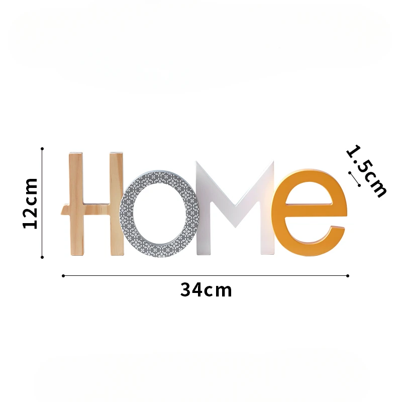 Home Accessories Letter Creative Wooden Decorations