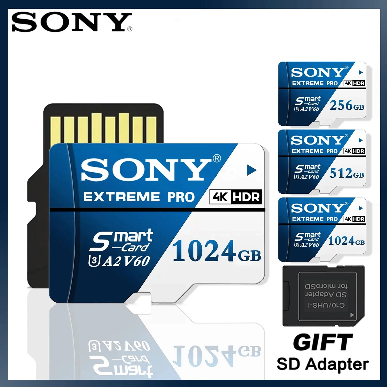 

Карта памяти SONY Micro SD Высокоскоростная карта памяти Mini SD/TF 1 ТБ 512 ГБ 256 ГБ 128 ГБ 64 ГБ TF Карты памяти для камеры Drone PC