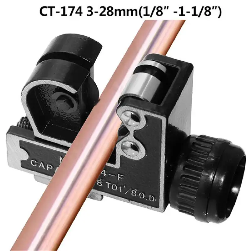 The Cutter Can Cut Plastic, Copper, Brass And Aluminum Tubes. Suitable For 3-28mm Diameter Pipe. Adjustable Hose Tool