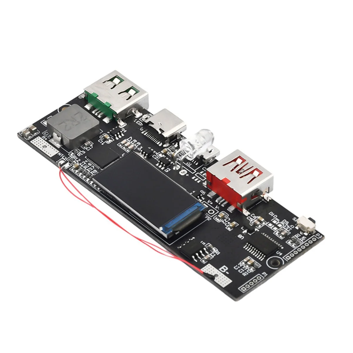 ABNJ 22.5W PD Color Screen Bidirectional Super Fast Charging Mobile Power Module Circuit DIY Motherboard 5V 4.5A with L Port