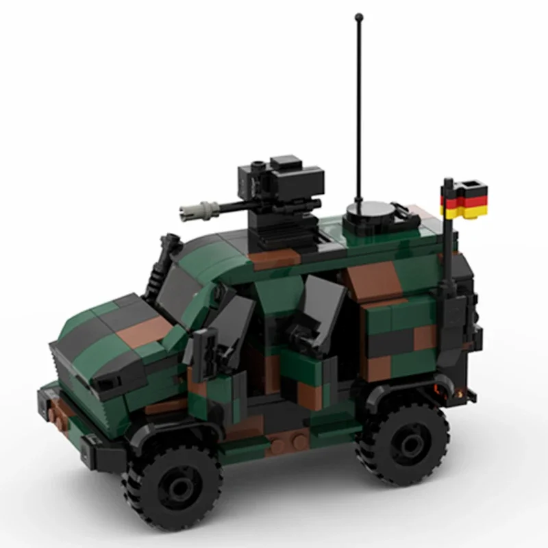 Moc Building Bricks Military Model German Army Armored Car Technology Modular Blocks Gifts Toys For Children DIY Sets Assembly