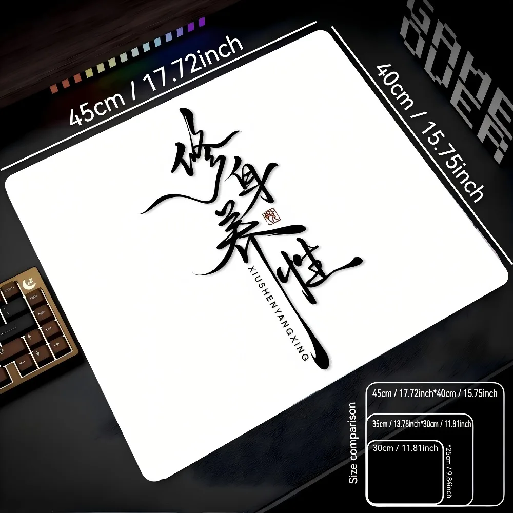 CIFBUY  Home Office Pad Gift for Family and Friends New Year Halloween Christmas Birthday Gift New Glass Mouse Pad