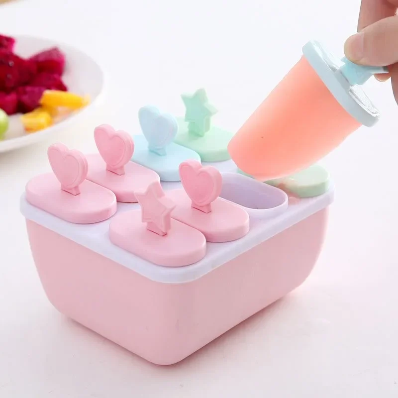 

DIY Ice Cream Mold Tools Reusable Handmade Popsicle Maker Kitchen Ice Cube Molds 6/8 Cell Lolly Mould Tray Bar Tools