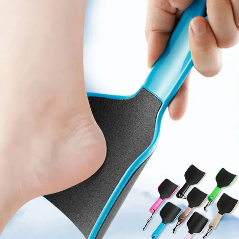 Profissional curvado arquivo de pé removedor de calos de pele morta dupla face pedicure arquivo de pé em forma de u lixadeira de pé cuidados com os pés 1pc