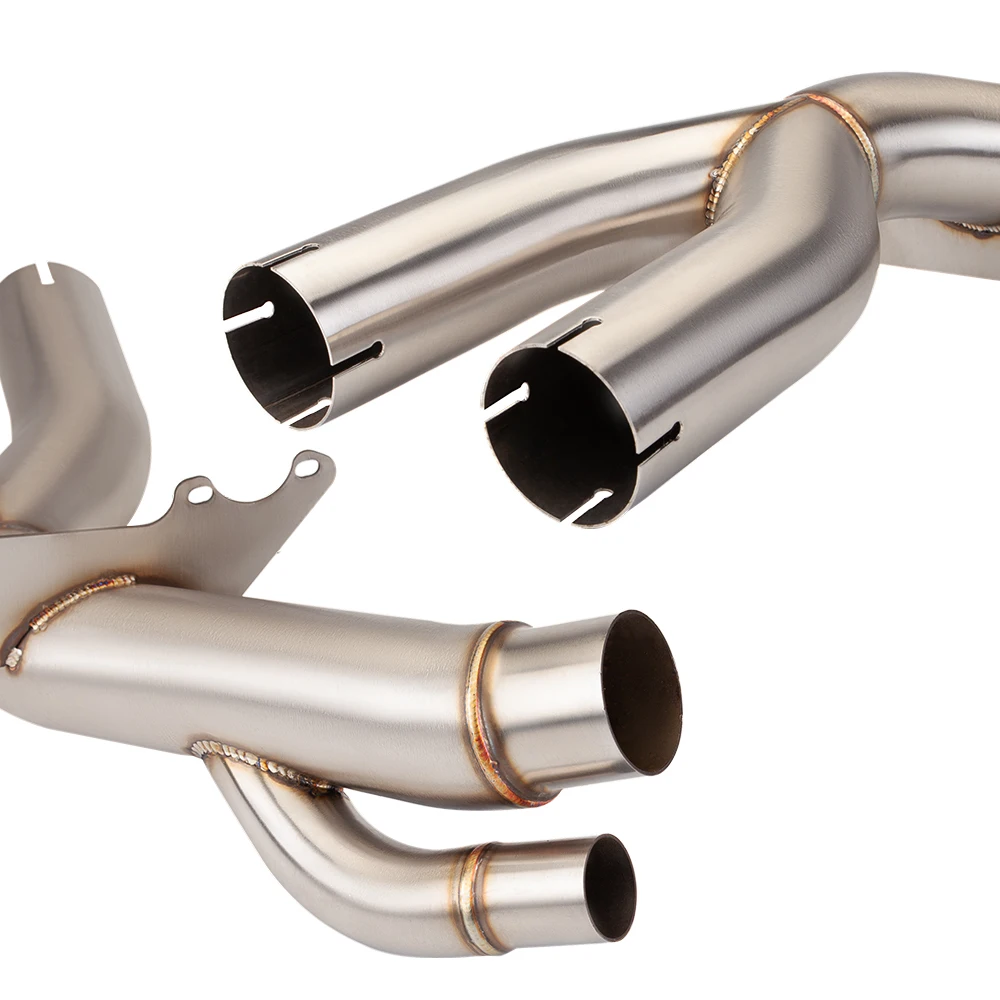 For BMW S1000RR S1000R 2017-2018 Racing line exhaust original position mid pipe link pipe