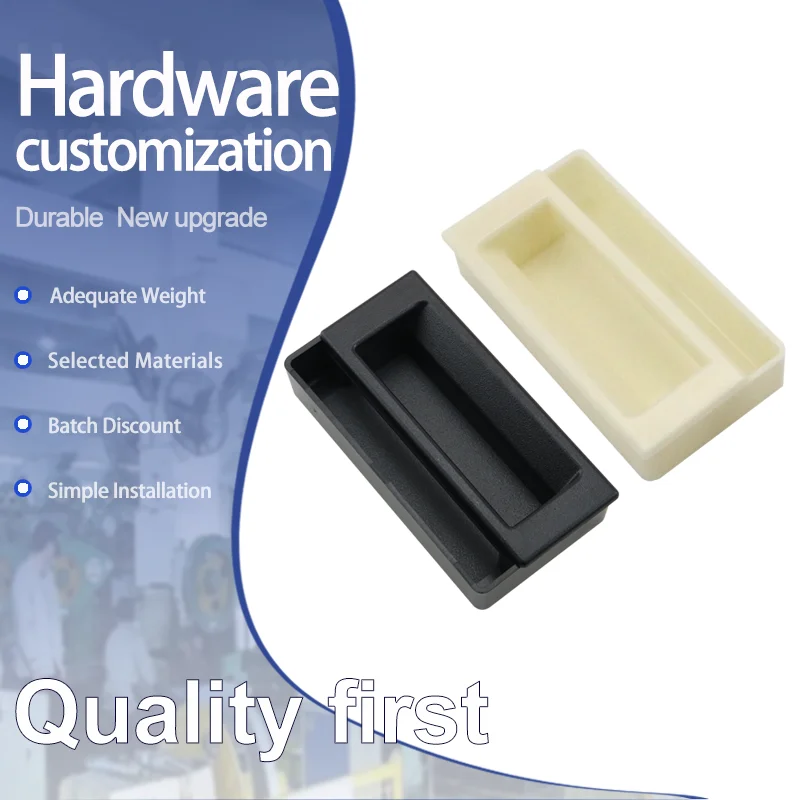 Cabinet Electrical Box Furniture Cabinet Plastic Rectangular Embedded Screw Fixed Combination Handle