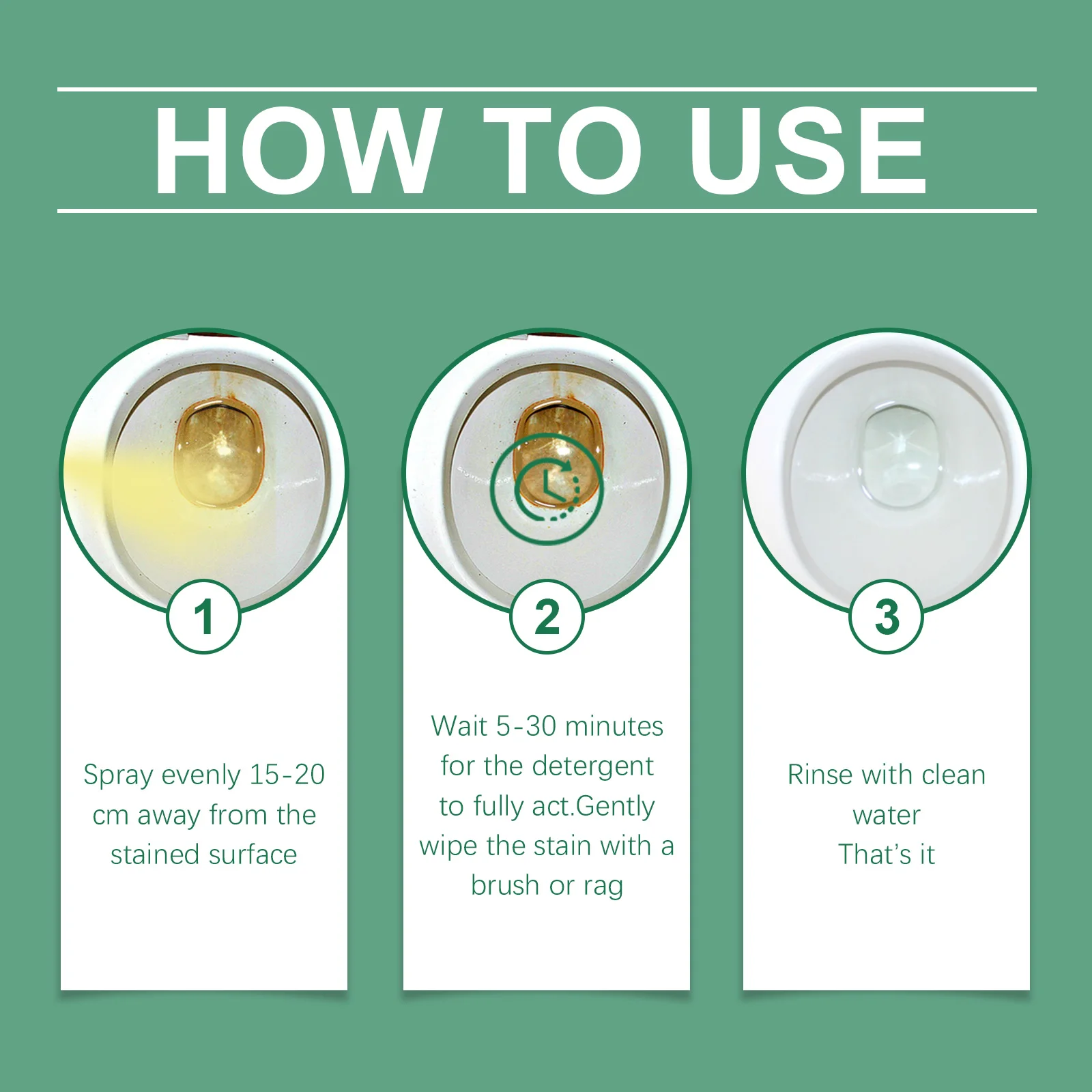 منظف مرحاض قوي من حمض الأكساليك - مزيل البول والكليمسيكي السريع، منظف بقع الحمام، تركيبة سريعة المفعول