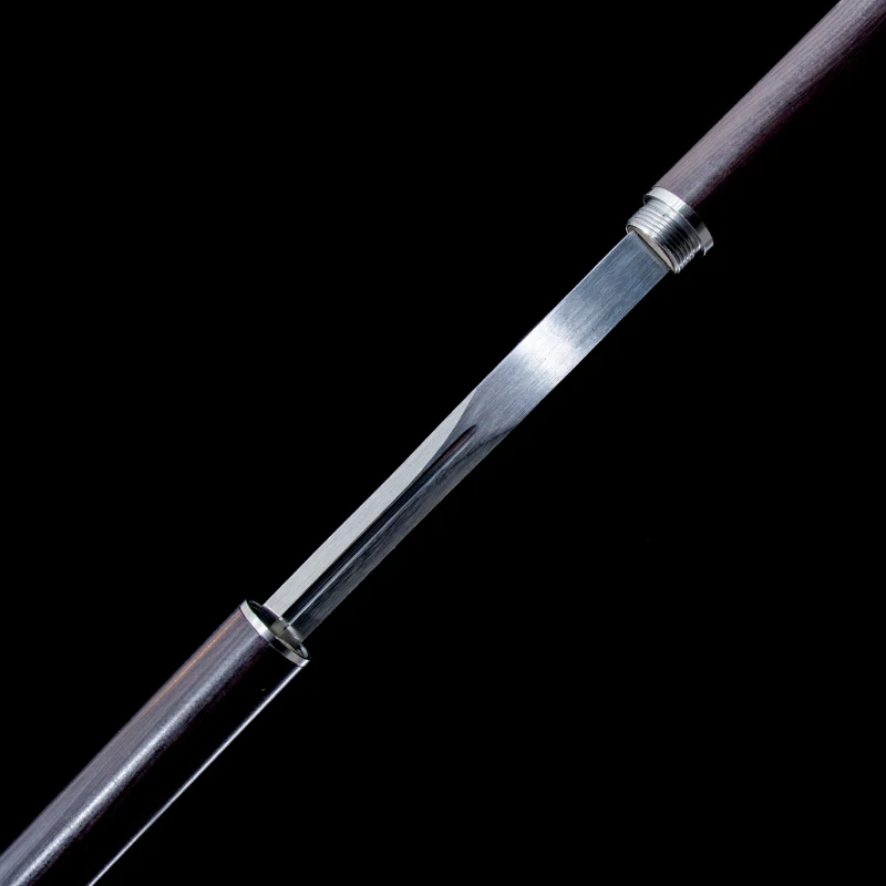 Chinese Wuying Tang Sword Manganese Steel Blade Full Tang Martial Arts Training Staff Swords Black Warrior Katana Home Decor