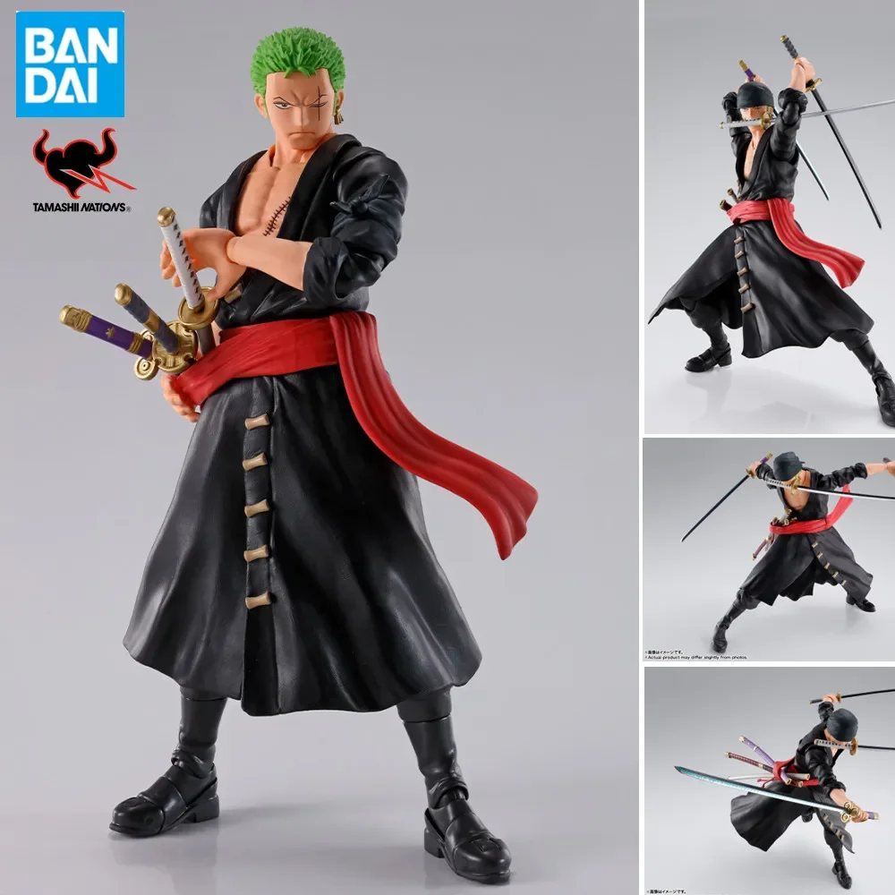 

In Stock Original One Piece S.H.Figuarts Zoro Anime The Raid on Onigashima Roronoa Zoro SHF Toys PVC Action Figure Collector