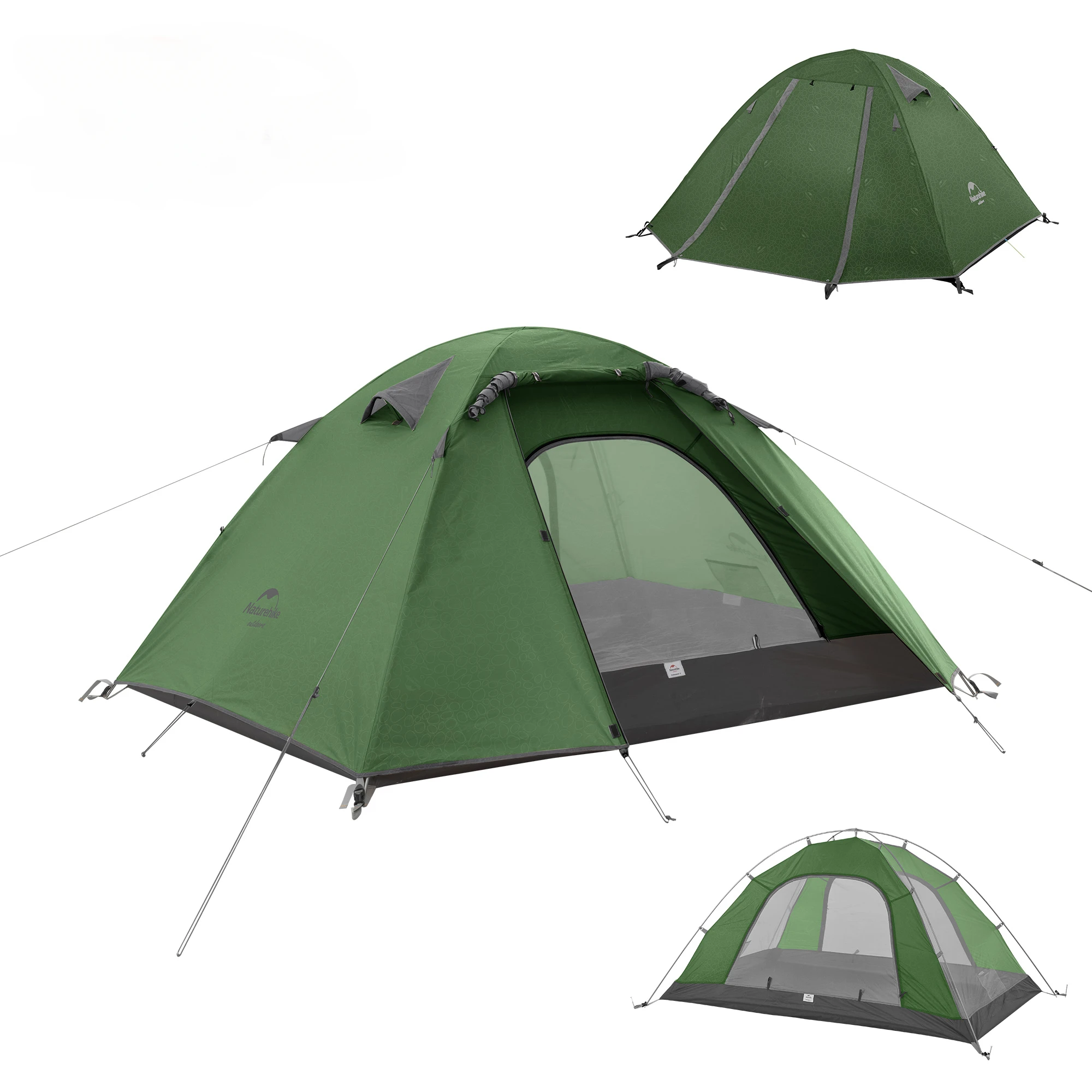 Naturehike outdoor hiking tent 2-4 people camping thickened rain and sun park picnic camping equipment