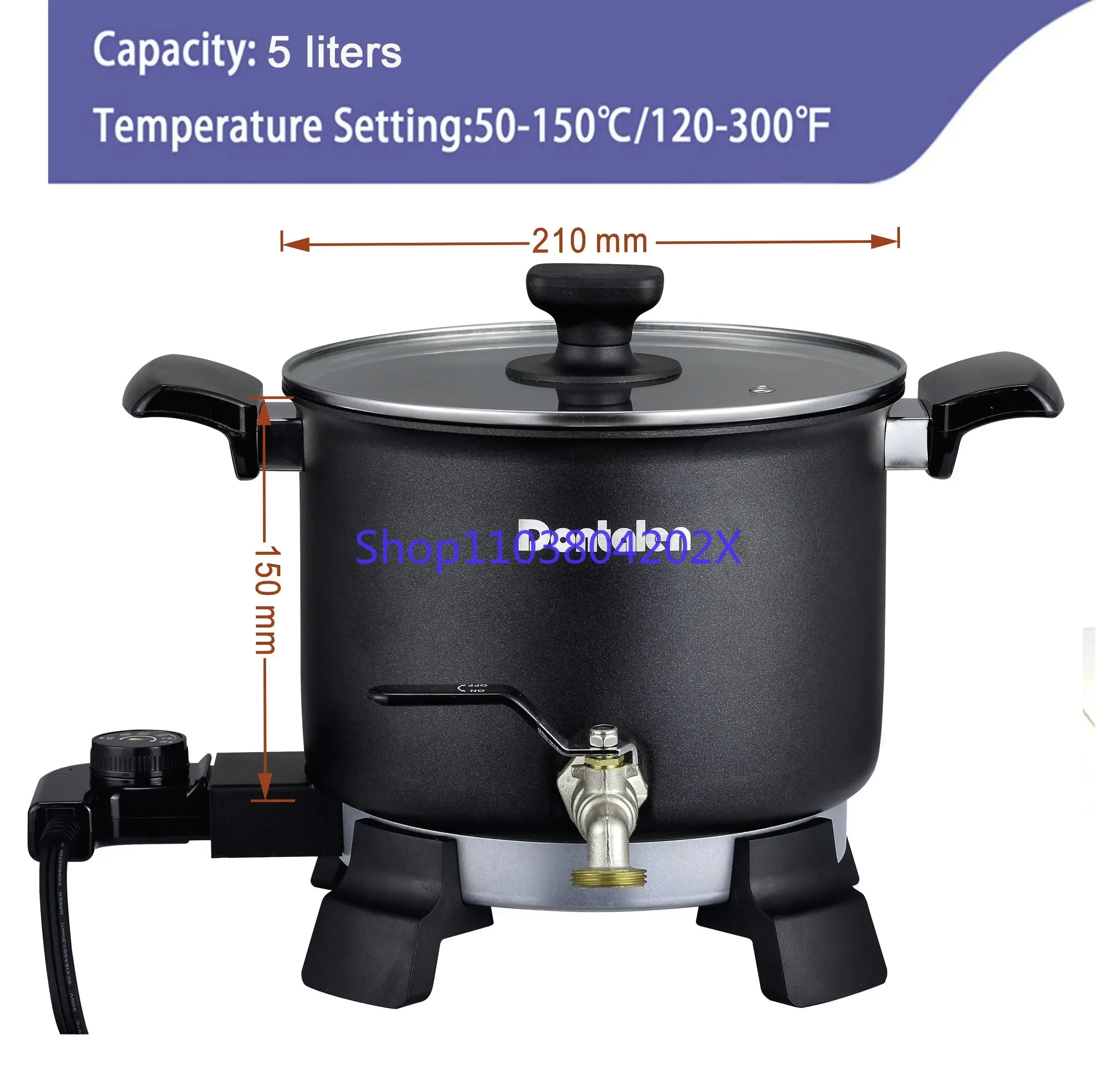 Dontalen 5L Non-stick Candle Furnace Electric Candle Machine  wax melter  making equipment