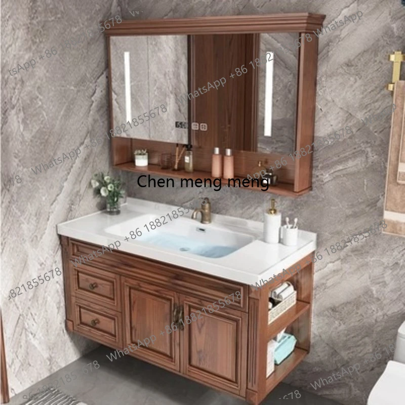 

Modern Retro Bathroom Cabinets New American SLATE Bathroom Cabinets Ceramic Red Oak Smart Home Furniture In Particolare