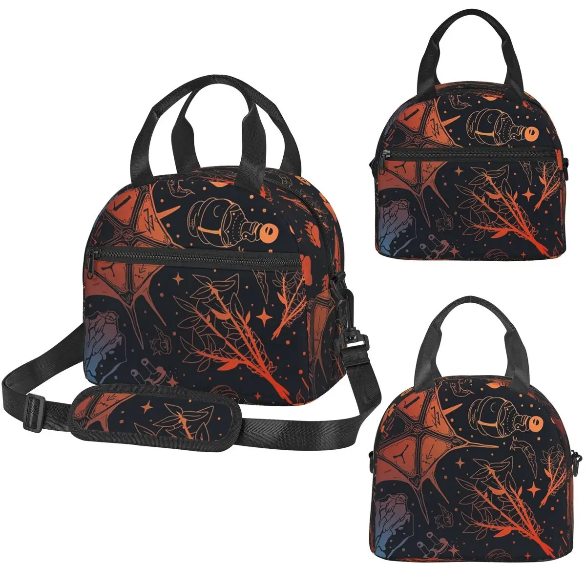 

Термосумка для обедов BG3 Pattern Astarion Shadowheart Druid Potion для детей, школьная термосумка-холодильник, портативный ланч-бокс