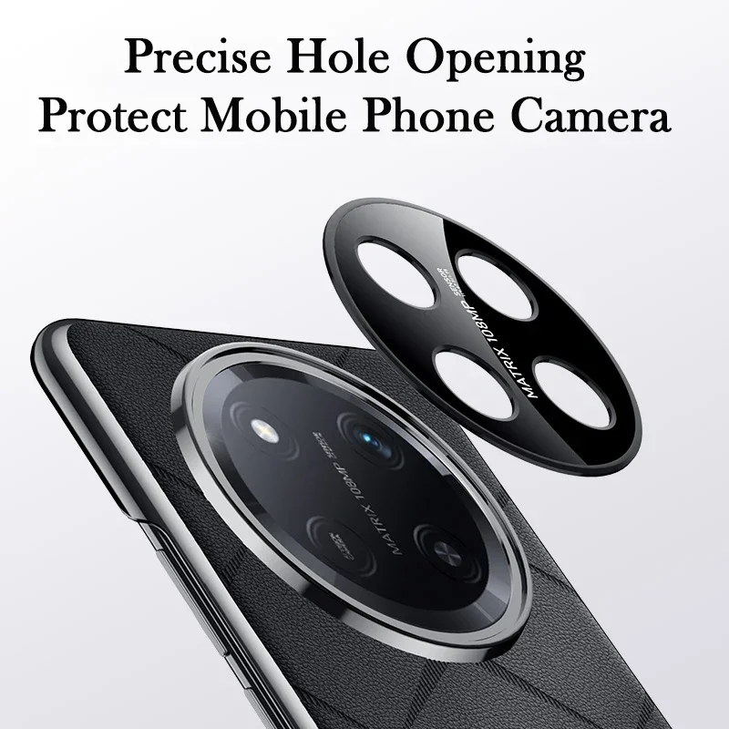 Capa de telefone de couro de luxo para honor x9c chapeamento lente da câmera pttotection capa traseira dura para honra x9c