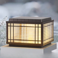 Solar Column Floor Lights Outdoor Waterproof Villa Courtyard Door Post Table Lights Household Decoration Door Fence Luminaires