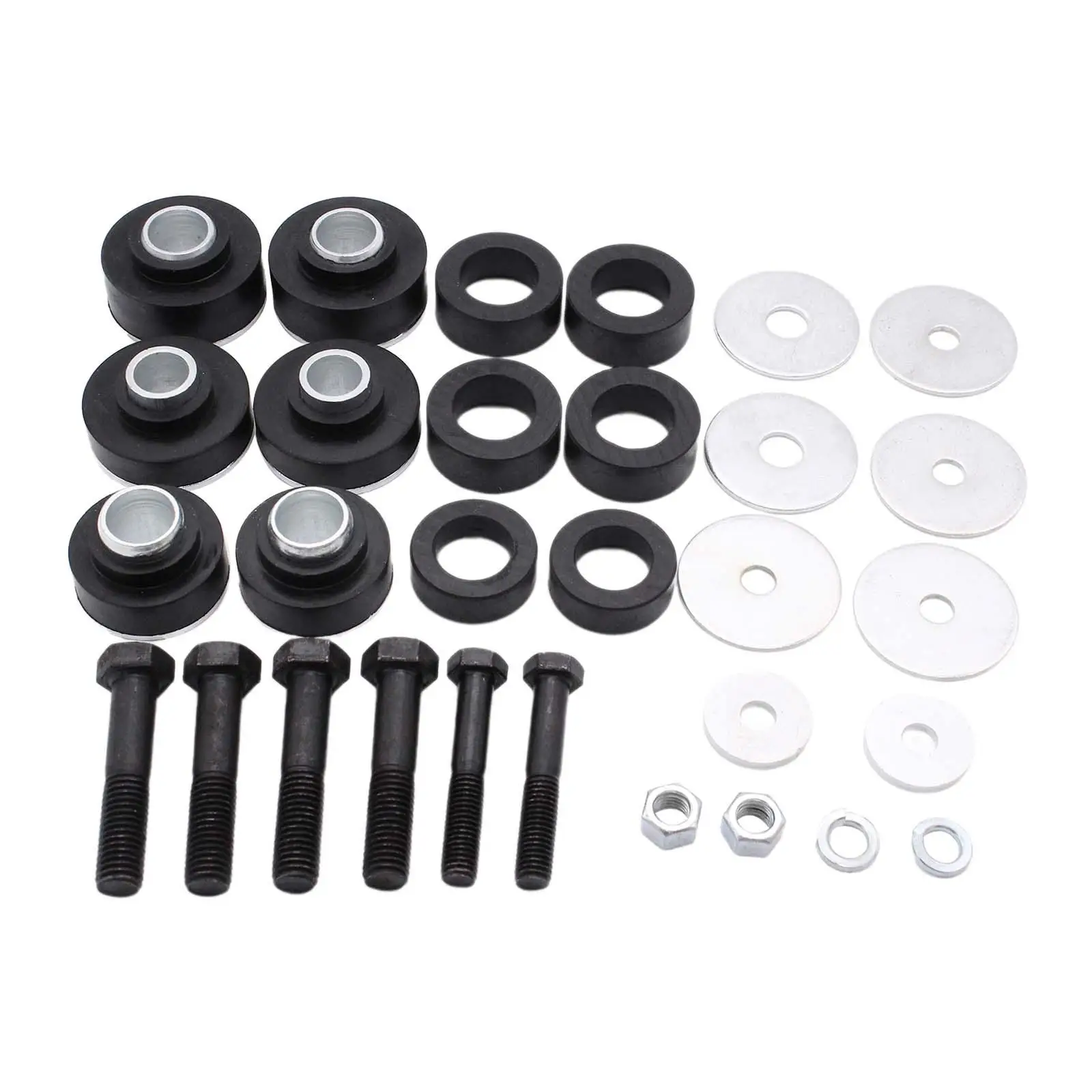 

Subframe Body Mount Kit Heavy Duty Metal Rubber Bushings Reliable Mounting Solution for Classic Nova 1968-1972