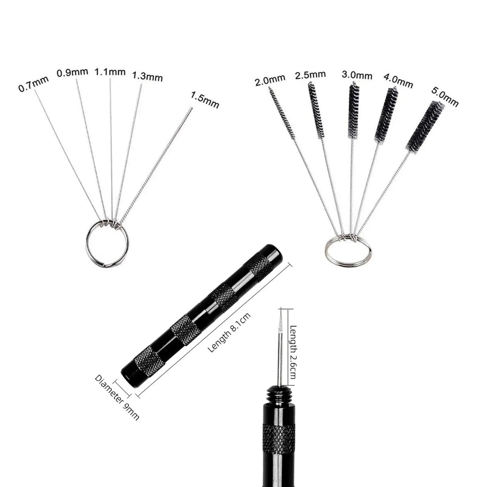 Airbrush-reinigingsset Reiniger Airbrush-systeem Spray Pen Reinigingsmondstuk