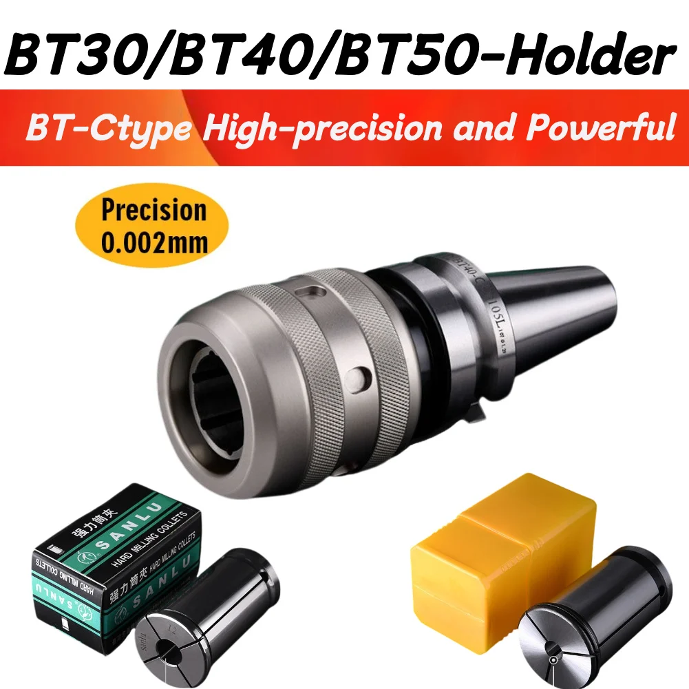 BT30 BT40 BT50 NT40 NT50 C20 C25 C32 High-precision and Powerful Tool Holder CNC Machine Chuck Milling Cutting Cutter Bracket