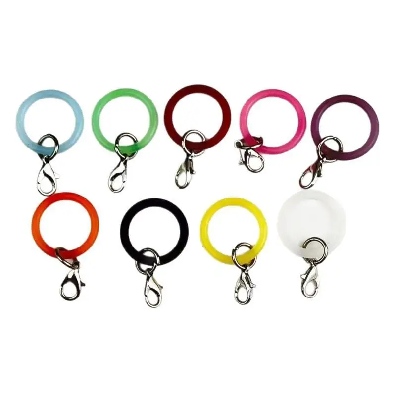 10 Stück O-förmige Silikon-Schlüsselringe, flexible Gummi-O-Ringe, Schlüsselanhänger-Verbinder, DIY-Schmuck, Taschenanhänger, kleine Accessoires – Detail 5