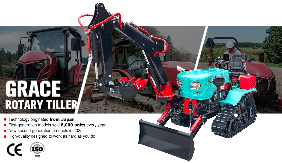 35 PS Raupenfahrzeug-Traktor mit Frontlader, Grabenfräse, Bodenfräse, Bagger, Planierraupe, CE-zertifiziert, kundenspezifisch anpassbar – Detail 2