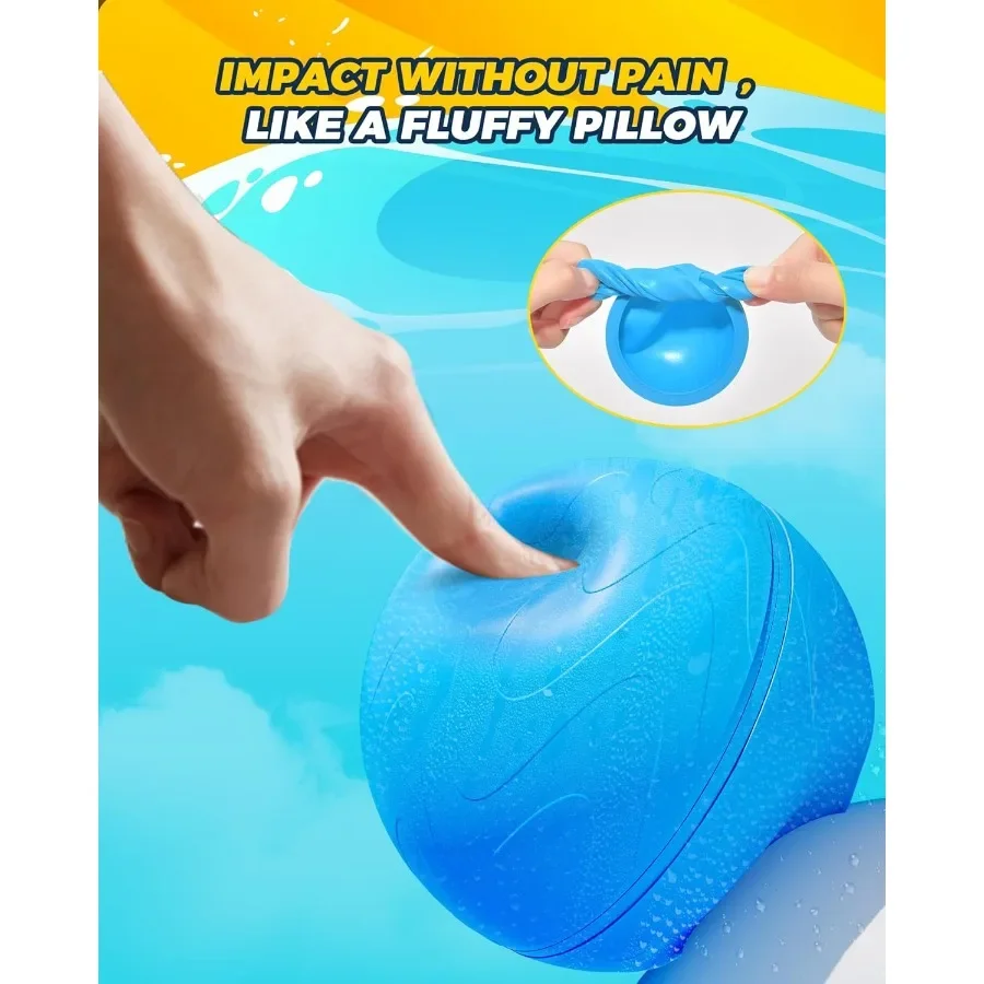 Palloncini d'acqua riutilizzabili da 15 pezzi, riempimento rapido, giocattoli da bagno in piscina per bambini, giocattolo d'acqua estivo per ragazzi e ragazze, palline per bombe d'acqua, famiglia Wate