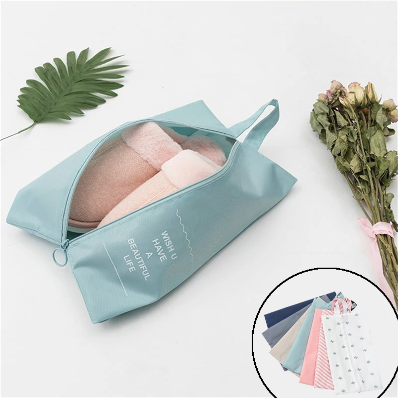 Travel Zipper Storage Shoes Bag Dust-proof High-capacity Portable Single-layer Sundries Bag Bra Storage Multi-purpose Storage