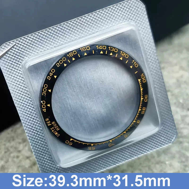 39,3 mm * 31,5 mm, Dicke 2,6 mm, Keramik-Lünetteneinsatz für Rolex Daytona 116500 116520, Uhrenreparaturteile – Detail 2