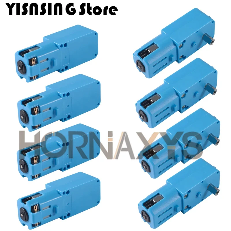 มอเตอร์อัตราส่วนมอเตอร์4ชิ้น TT DC 3V-6V 1:90ตัวลดความเร็วด้วยโลหะทั้งหมดมอเตอร์แกนเดียวแบบสองแกนสำหรับหุ่นยนต์สมาร์ทของเล่น RC รถ