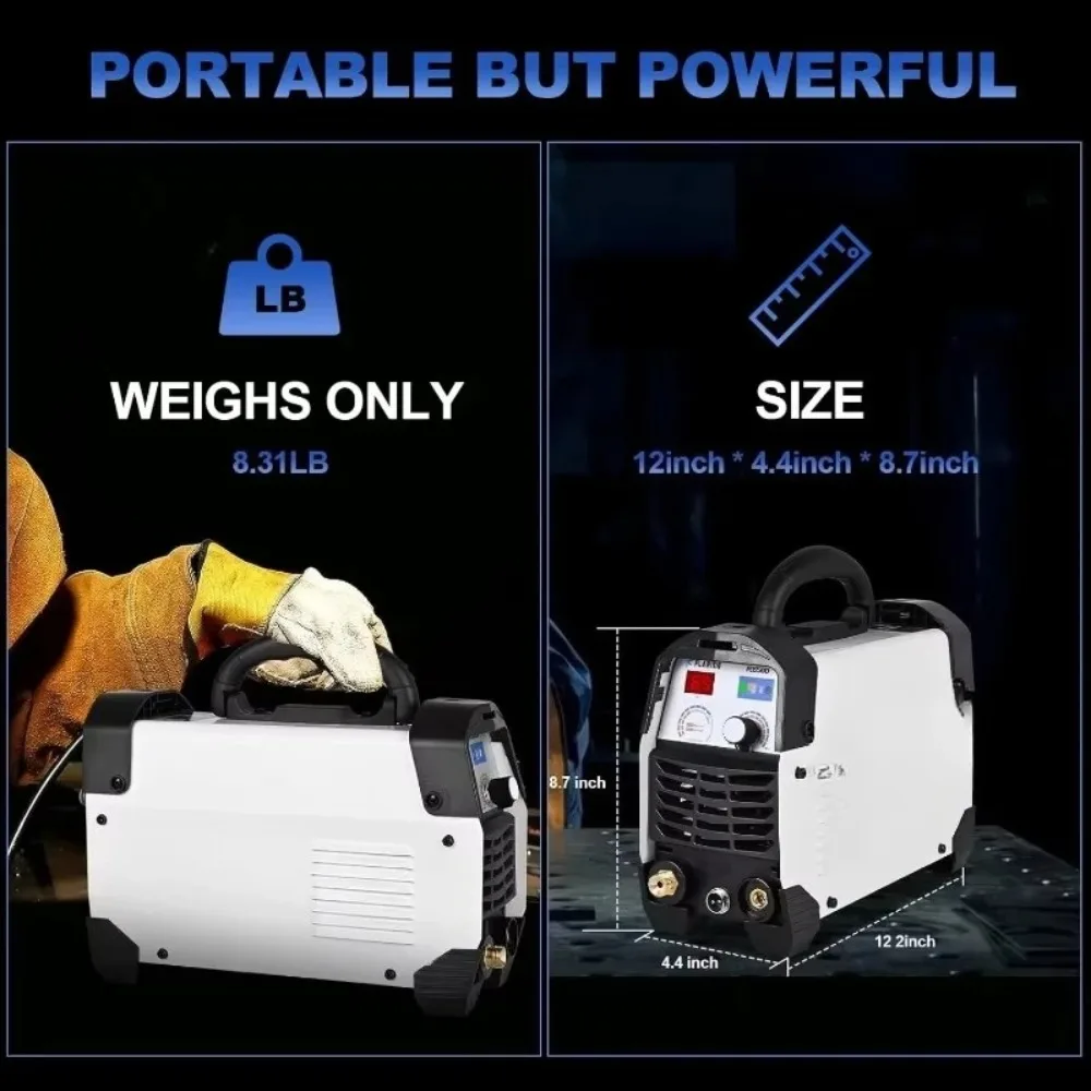 حار بيع! ميزات فريدة من نوعها، قاطع بلازما، آلة قطع بلازما 65 أمبير 120 فولت 240 فولت 4/5 بوصة (20 مم) أقصى قطع 1/2 بوصة (12.7 مم)، قطع نظيفة