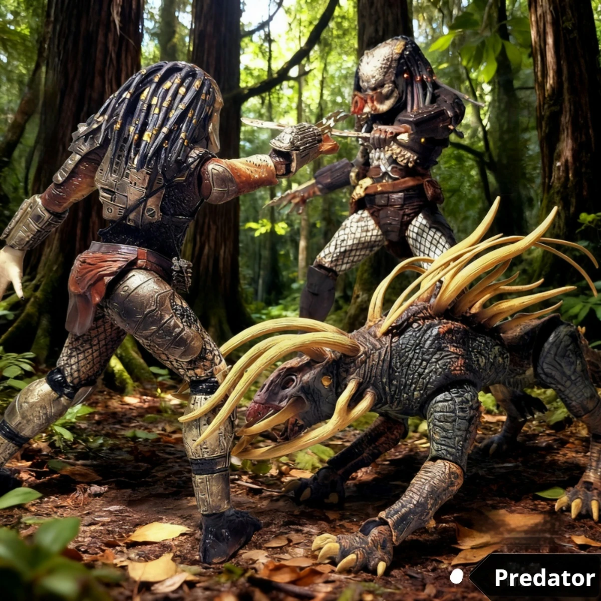 

New Predator Jungle Hunter Series Action Figures Classic Grayback Predator Dogs Collectible Toys Gifts Characters From The Movie