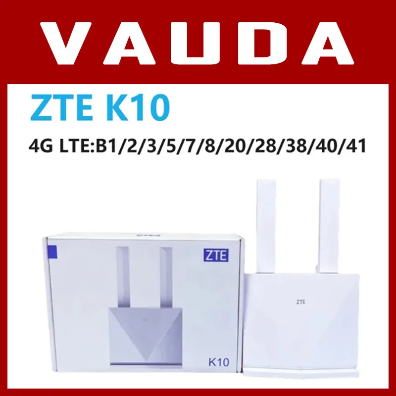 Unlocked ZTE K10 4G CPE Router LTE B1/2/3/5/7/8/20/28/38/40/41 CPE RJ45/RJ11 Wireless Hotspot