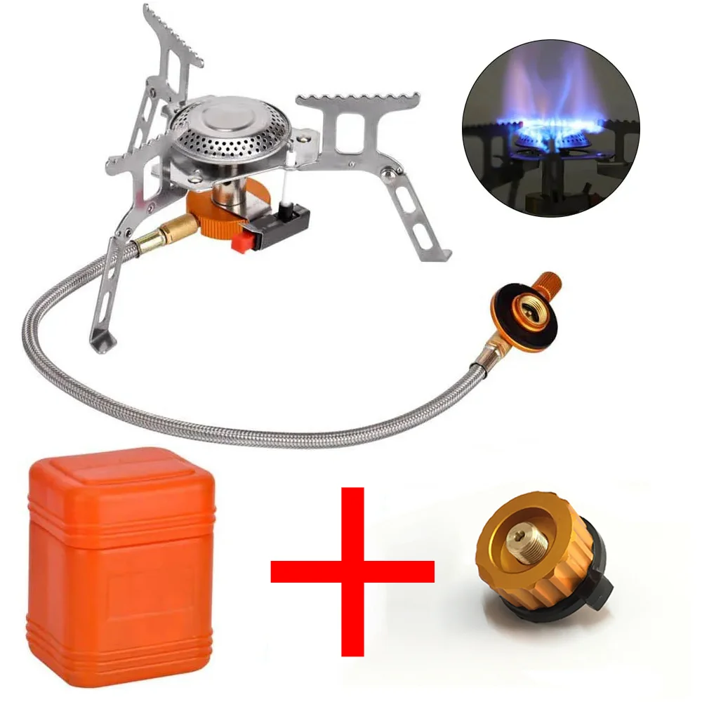 Camping Gasfornuis Outdoor Toeristische Brander Grote Power Heater Toerisme Fornuis Barbecue Toerisme Benodigdheden Picknickuitrusting