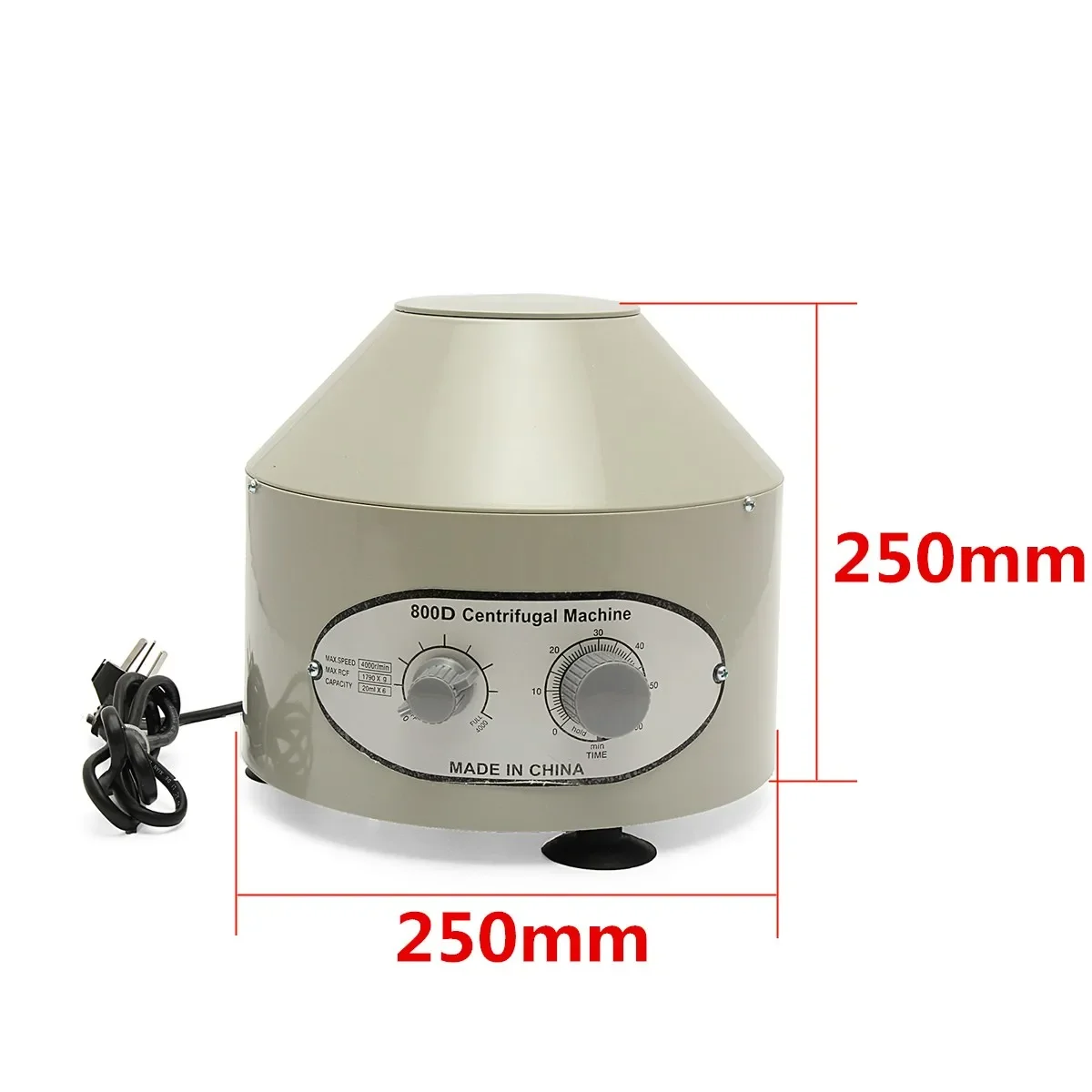 800D Electric Medical Lab Laboratory Centrifuge 4000 r/min +  European Plug Converter