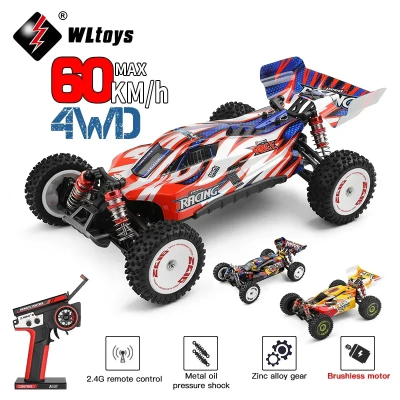 WLtoys 124008 144010 124007 4WD RC Car Professional Racing Car Brushless Electric High Speed Off-Road Drift Remote Control Toys