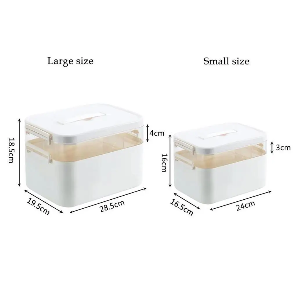 PP Strong And Non-toxic Medicine Storage Box For Safe Medication Storage Practical First Aid Box