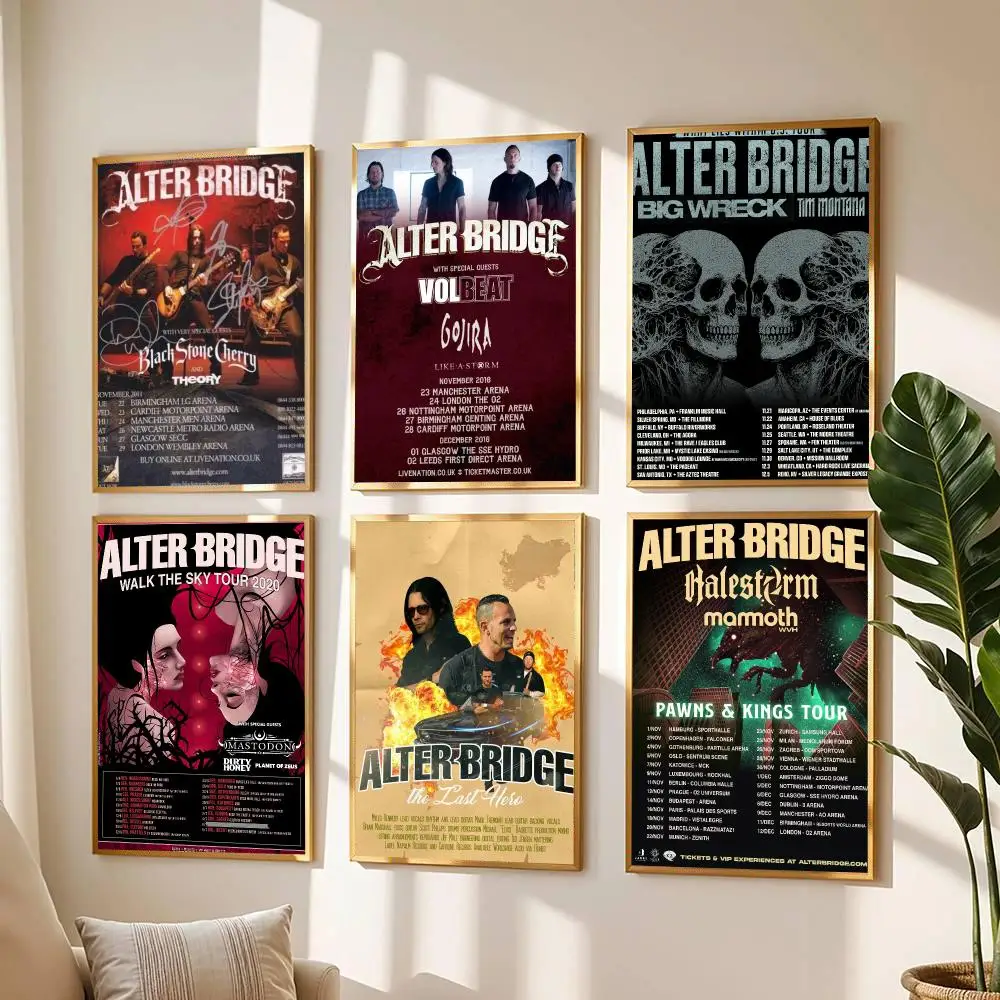 band A-Alter Bridge-E Painting Calligraphy Boho Botanical Decor for Living Room  Elegant Home Style