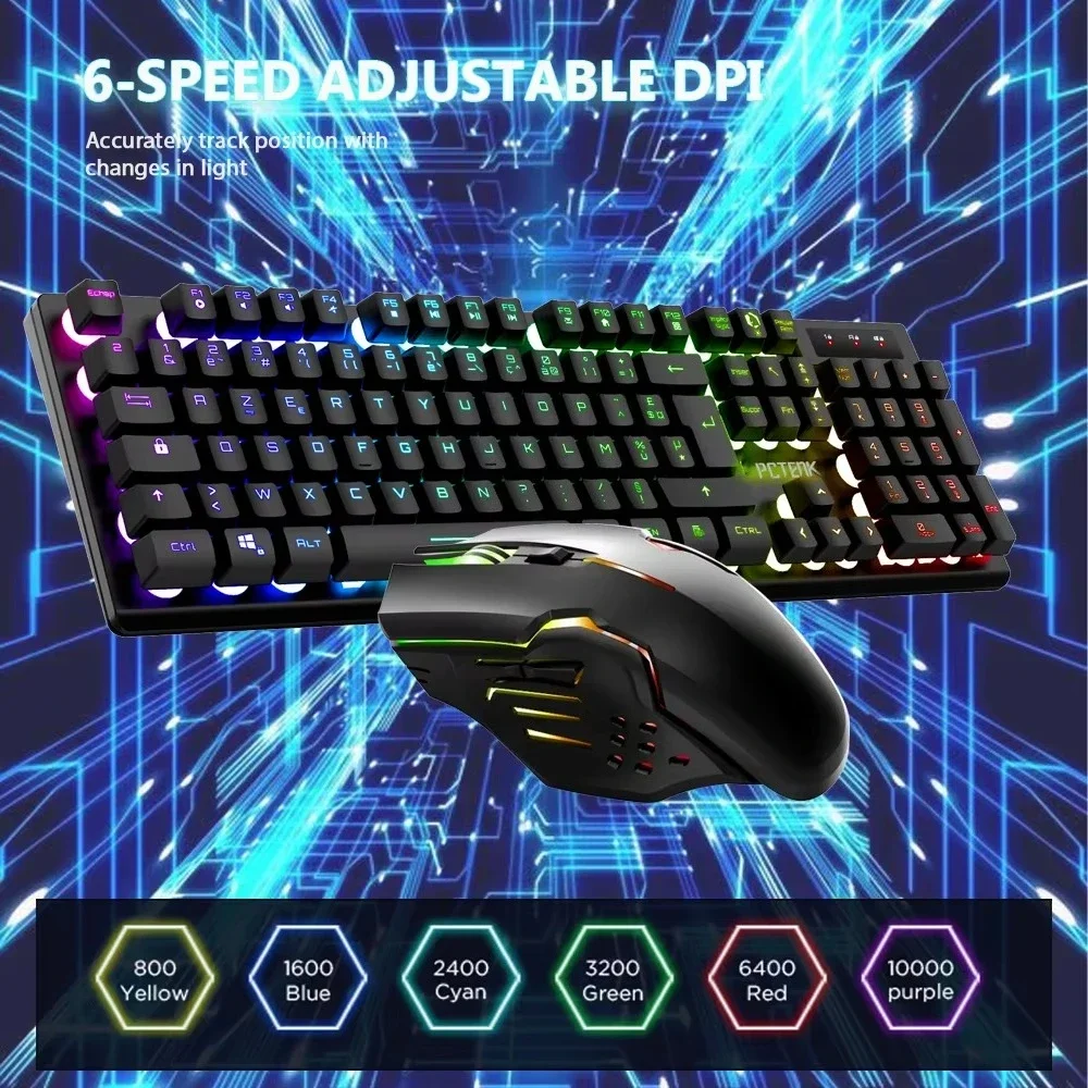 New Product Game Keyboard Mouse Combination Wireless Office Laptop Game RGB Computer Wireless Mouse Keyboard
