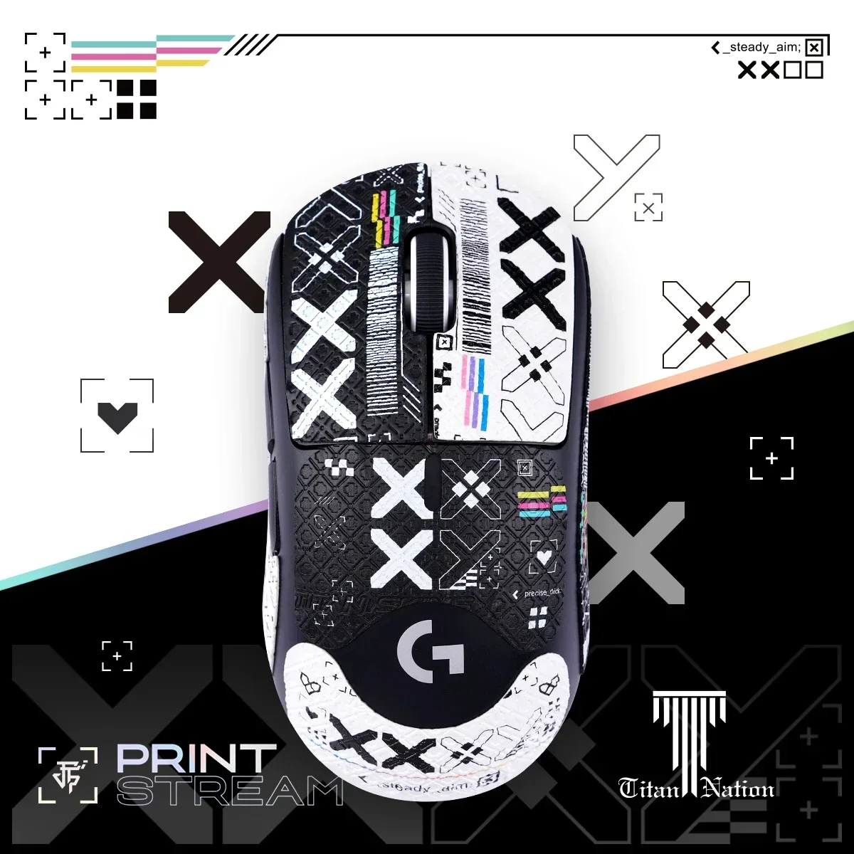 

Printsteam Epsorts Customize You Design Mouse Grip Tape Full Coverage for Logitech GPW 2 G PRO X Superlight Game Mouse