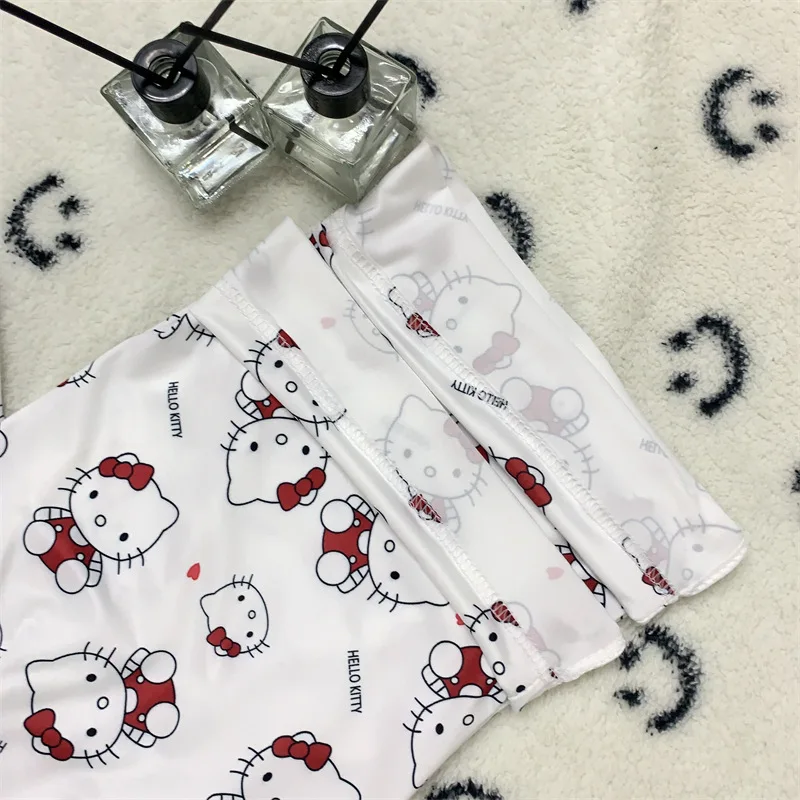 Pajama Pants Hello Kitty New Cartoon Women's Spring Autumn Loose Ins Home Trousers Casual Can Be Worn Outside Walking Pants Cute view 4