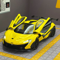 Diecast 1:24 Scale Mclaren P1 Supercar Model with Sound Light Children Boy Diecast Toy Vehicle Collection Miniature Voiture