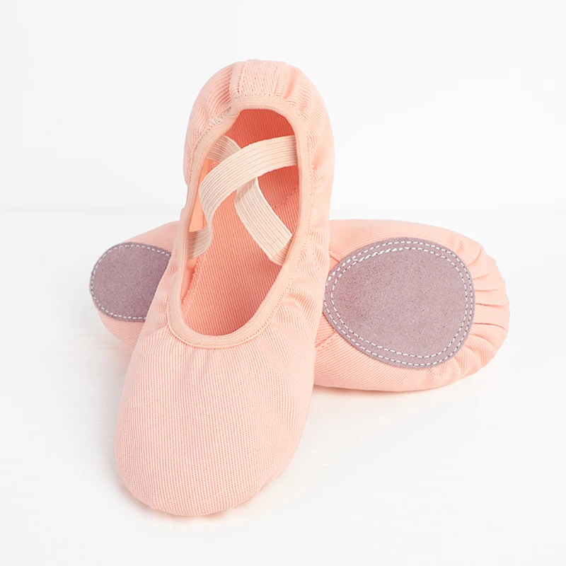 Ballet Dance Shoes for Women Girls Split Soft Sole Stretch Canvas Ballet Slippers Elastic Fabric Professional Ballet Shoes