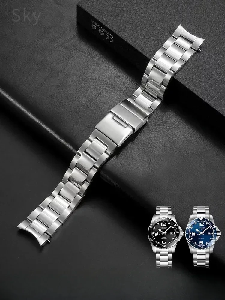

Для Longines Conquest Новый ремешок для часов для дайвинга серии L3.781 642 742 с инструментом двойное нажатие Складная пряжка аксессуары
