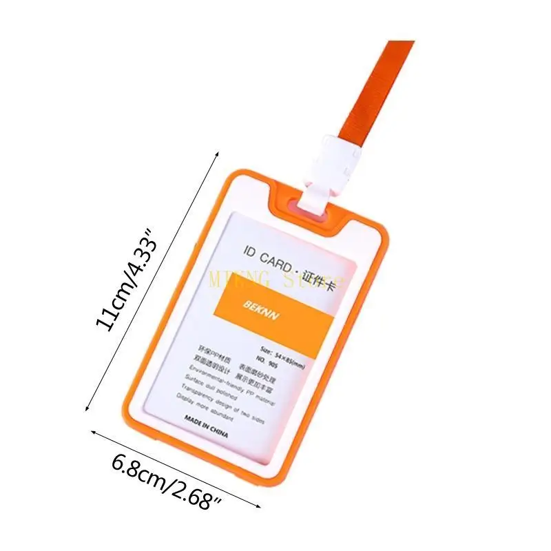 방수 카드 커버 사무실 근로자 슈퍼마켓 직원 최고의 판매를위한 끈이있는 키트