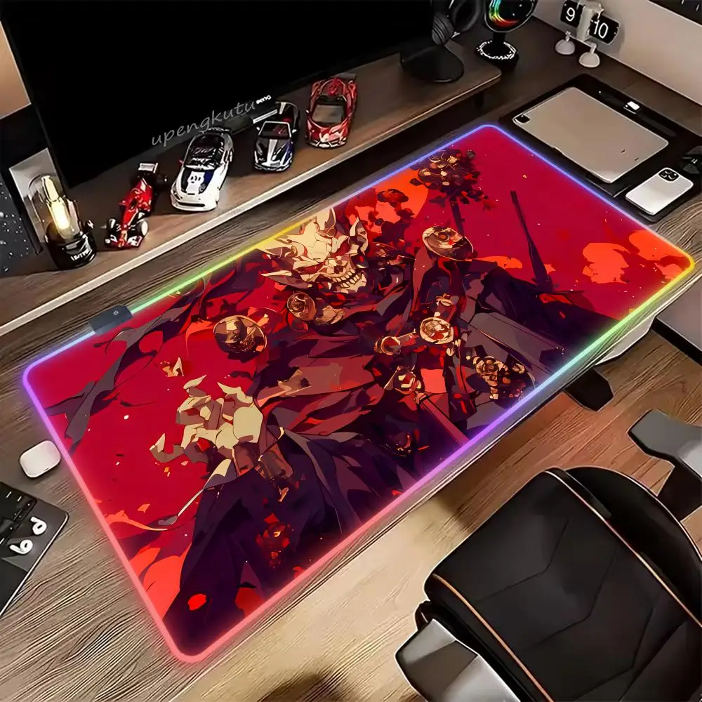 

Ghost Face Mask Tactics Mouse Pad RGB HD XXL Cute Mouse Pad Keyboard Mousepad PC Large Table Pad Gaming Laptop LED Desk Mat