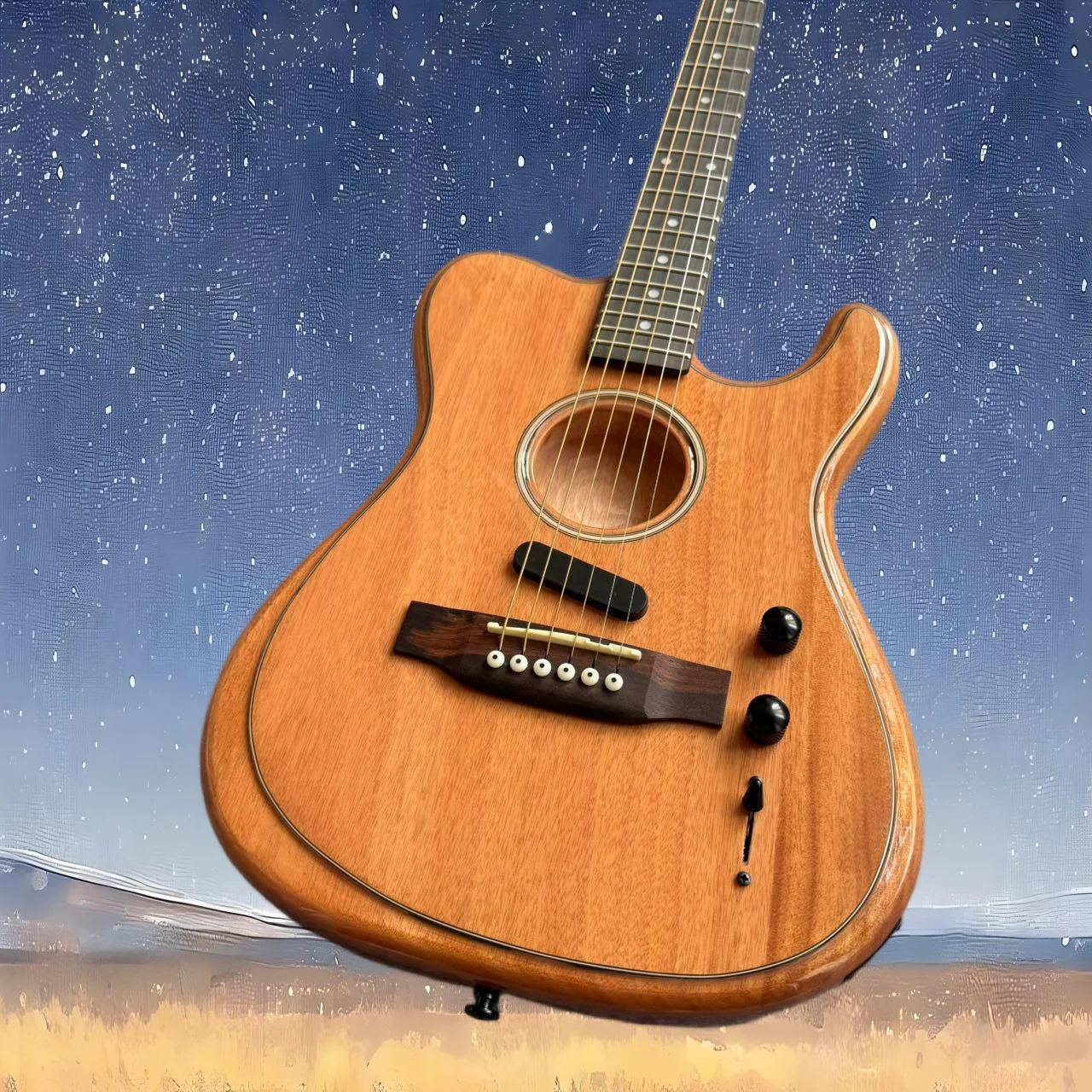 2026 new sale New High quality round hole semi-hollow Jazz guitar, wooden bridge, wooden string version, in stock