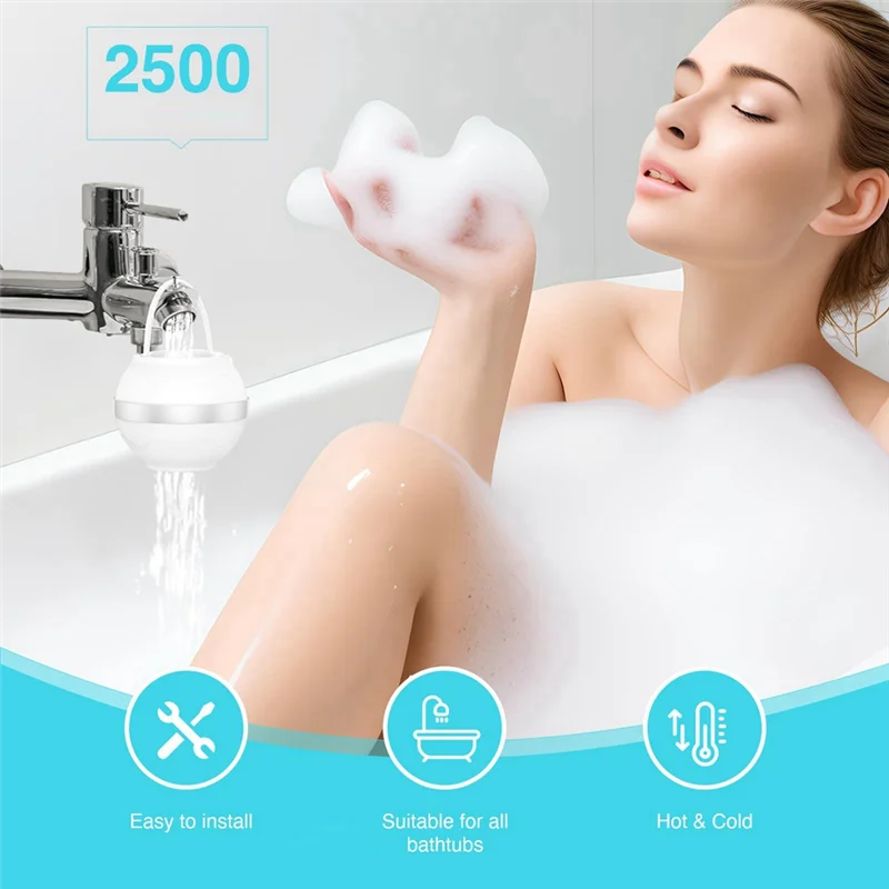AB46-Bathtub Water Filter-Bath Ball Faucet Filter, Enjoy Clean Water And Enhanced Shower Rituals