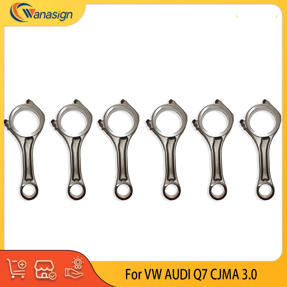 Engine Parts Connecting Rod Set Fit 3.0 L V6 Diesel For AUDI Q7 VW TOUAREG 3.0L CNRB CRCA 059198401