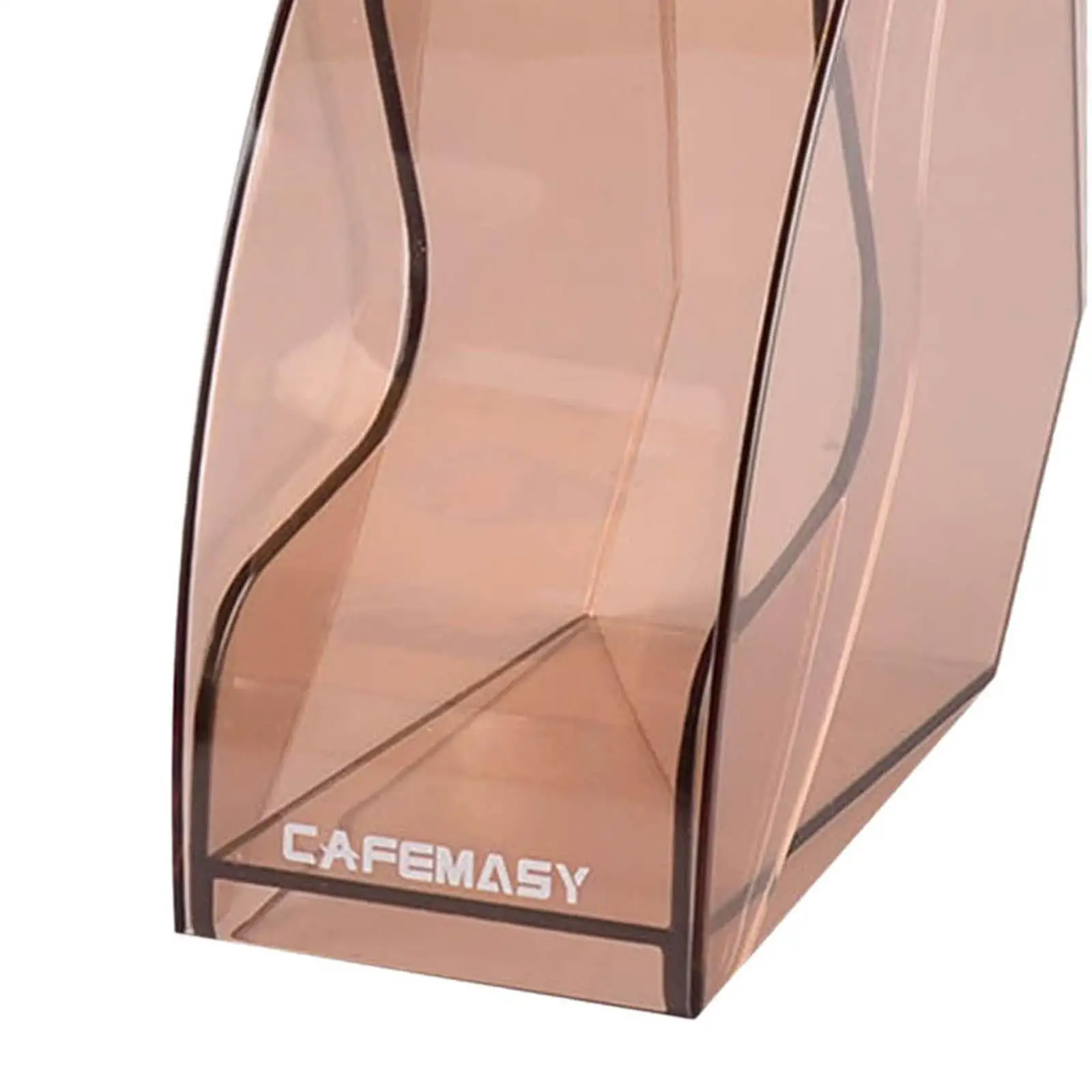 Suporte de filtro de café de grande capacidade com capa à prova de poeira caixa de filtro para café cozinha hotel escritório organização