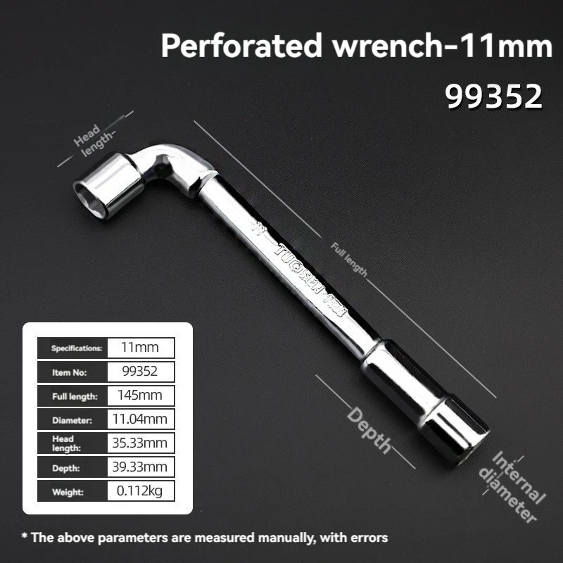 TUOSEN L Type Pijp Perforatie Elleboog Moersleutel Dubbele Kop Buitenste Hexagon Socket Mouw Spanner Verwijderen Fix Schroef Moer